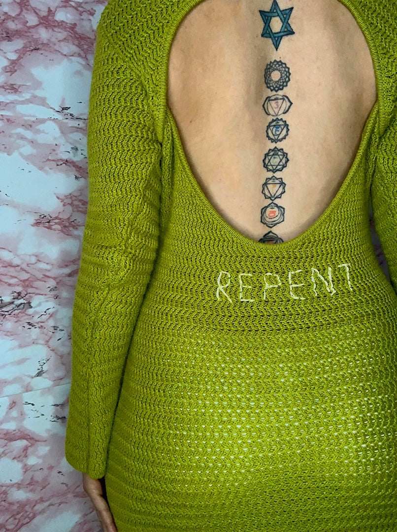 Repent Maxi Crochet Dress