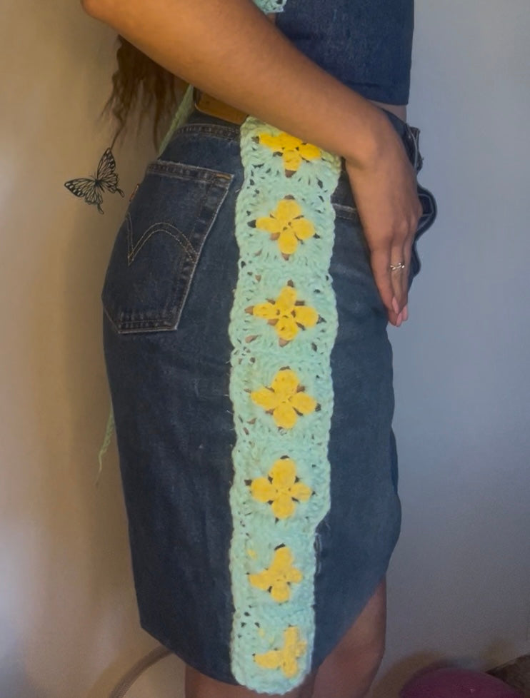 Growing in Glory Denim Skirt