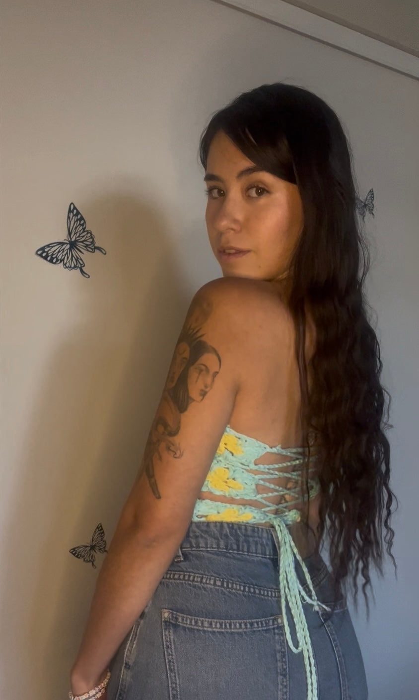 Growing in Glory Denim Top