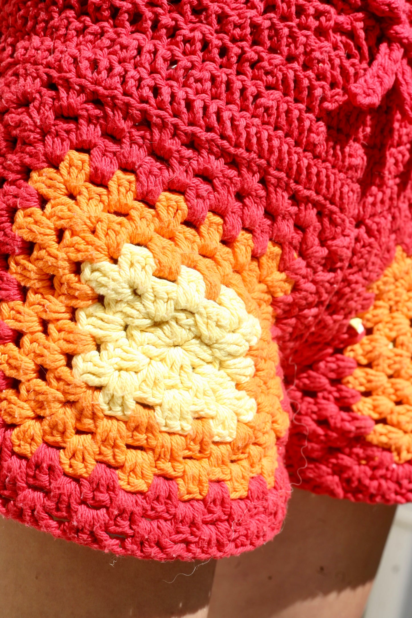 Crochet Holy Spirit Flame two piece Set