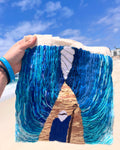 “Moses Splitting The Red Sea”Hand Embroidered Tote Bag- A Depiction of Exodus 14