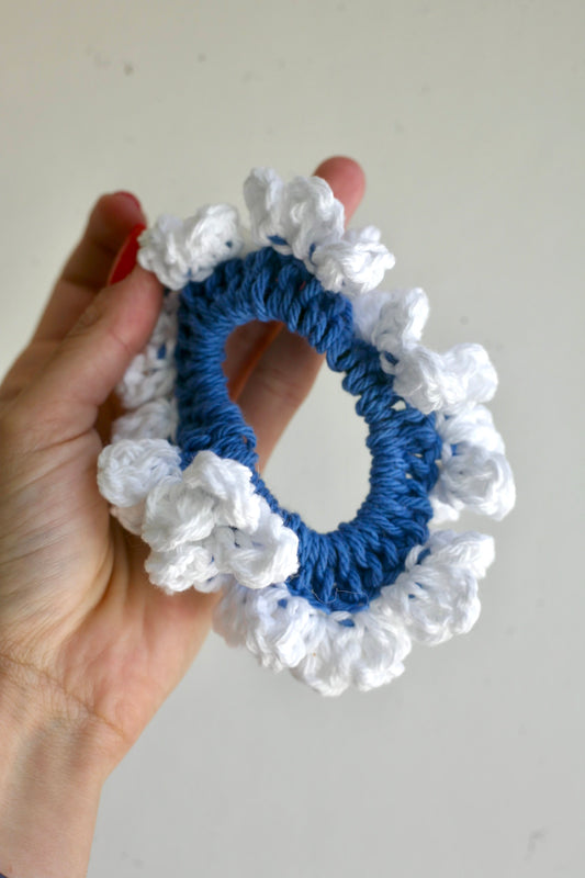 The Ocean Creation Crochet Scrunchie
