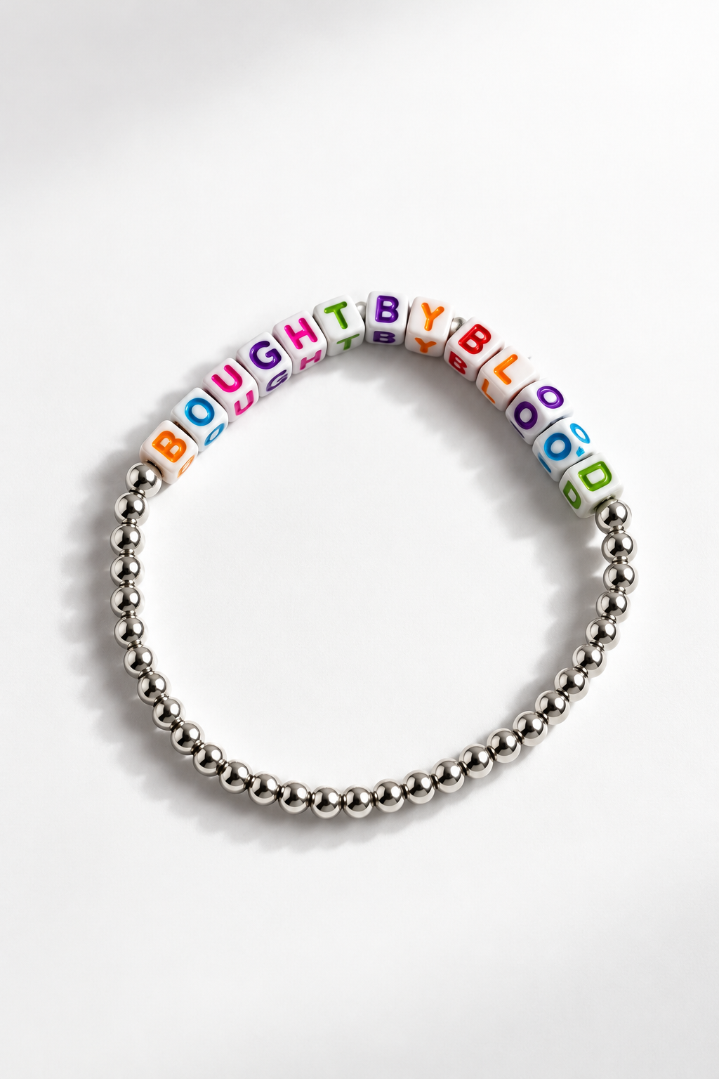 Bought By Blood Beaded Bracelet