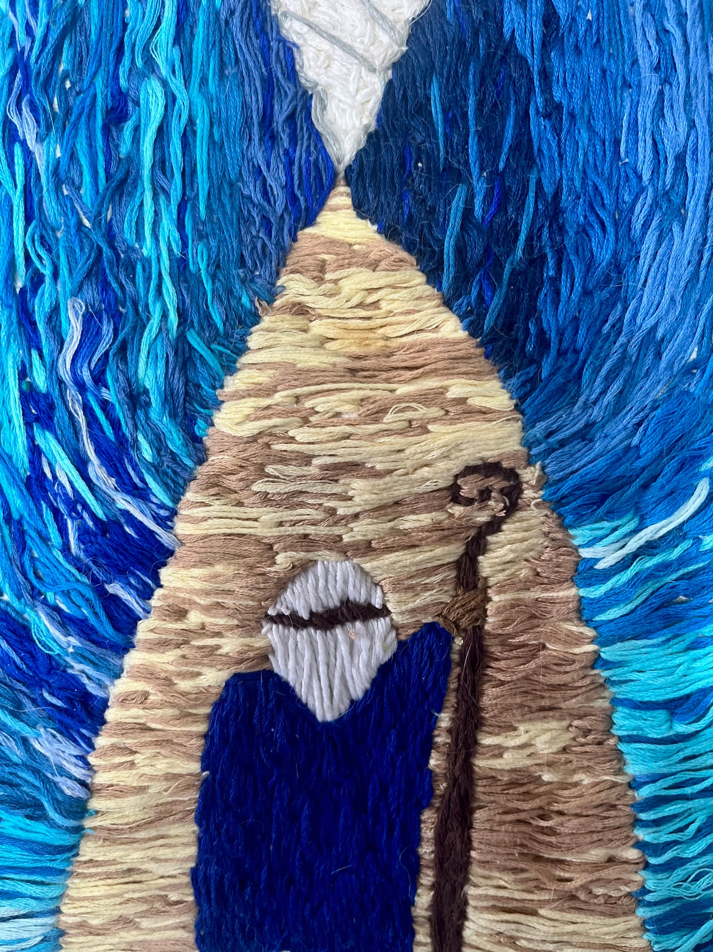 “Moses Splitting The Red Sea”Hand Embroidered Tote Bag- A Depiction of Exodus 14