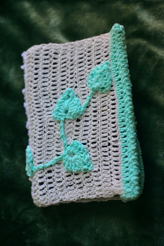 Funda de crochet para libro bíblico Juan 15