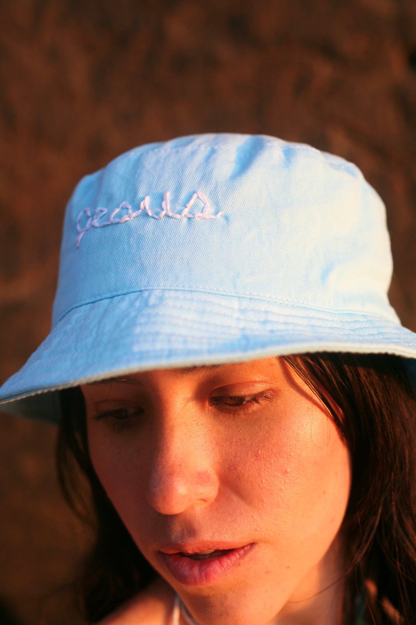 Hand Embroidered Jesus Bucket Hat