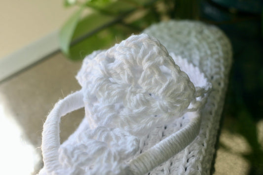 Crochet Flip Flops of the Gospel of Peace- Men’s