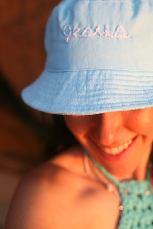 Hand Embroidered Jesus Bucket Hat