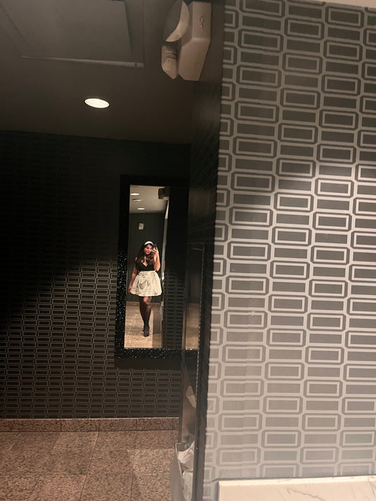 Tailored Pleated Scripture Skirt