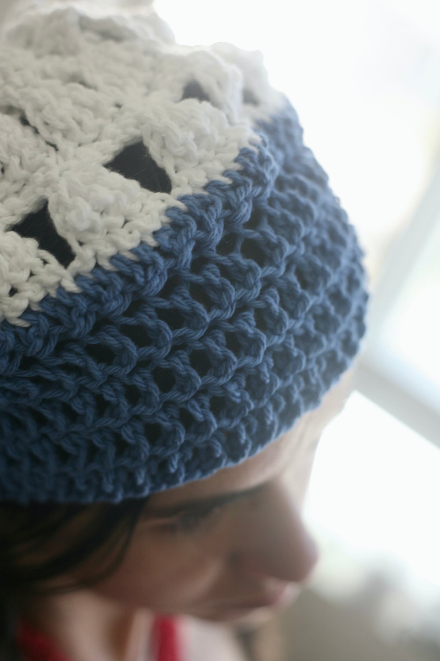 The Ocean Creation Crochet Beret Hat