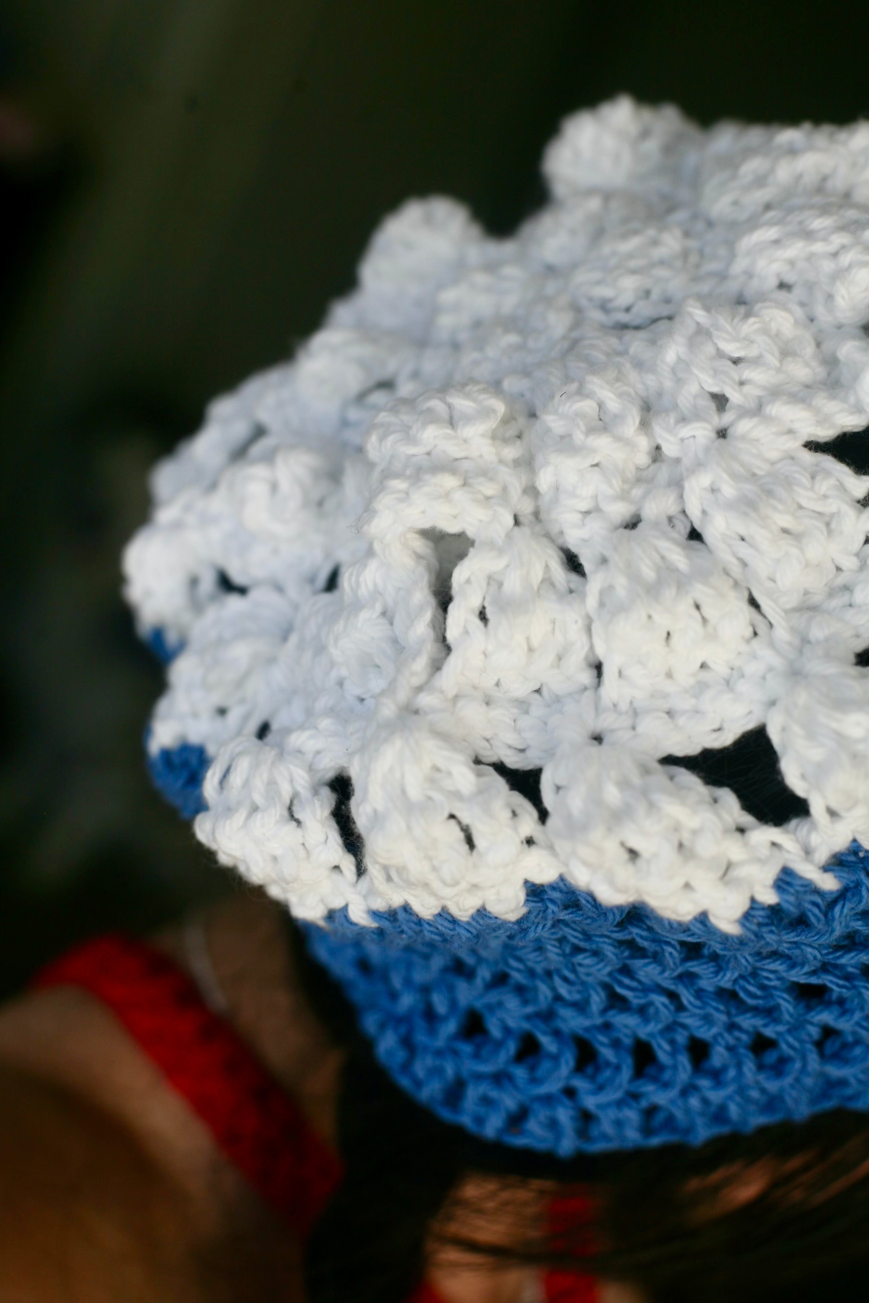The Ocean Creation Crochet Beret Hat