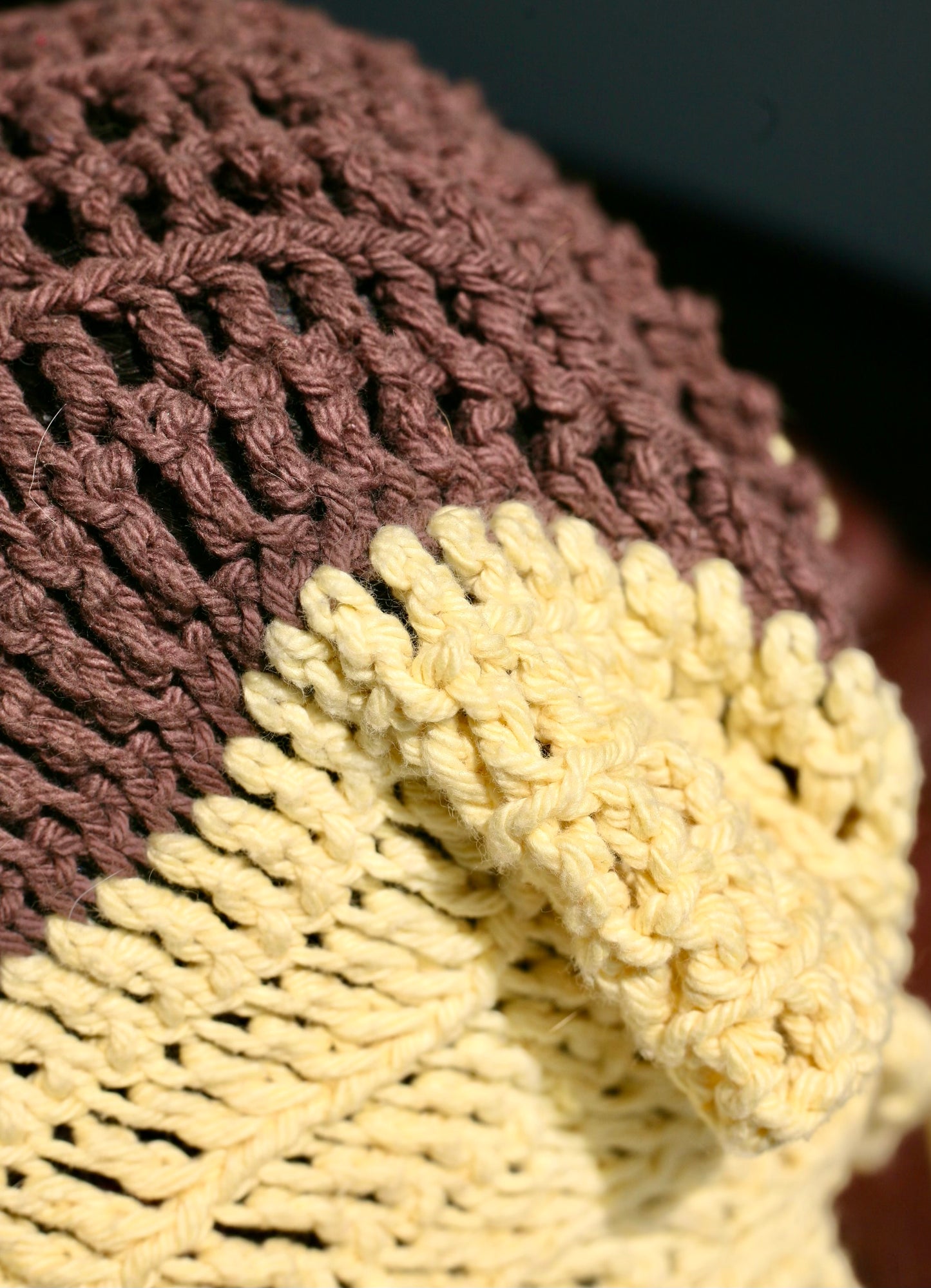 Gorro de crochet alegre