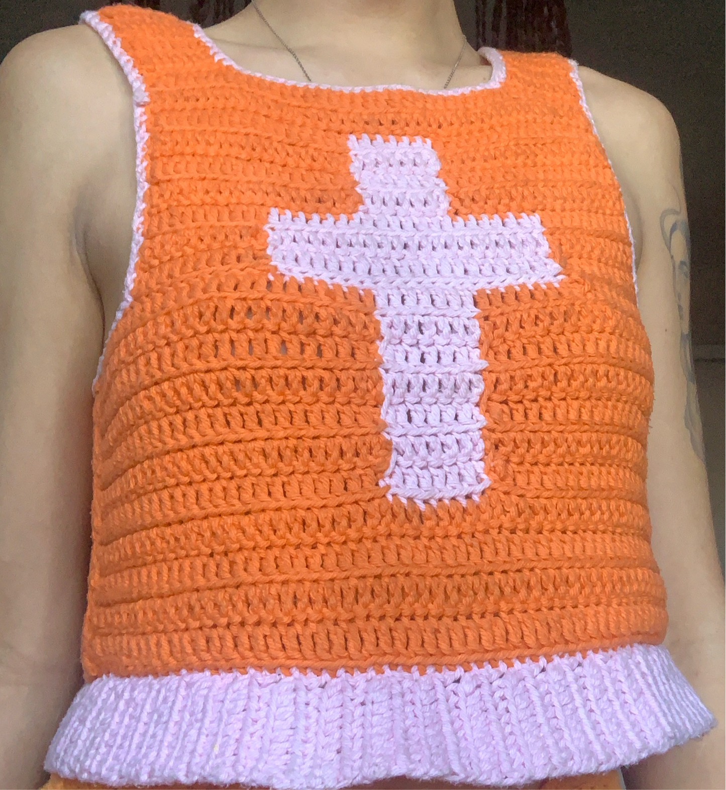 Cross Crochet Vest