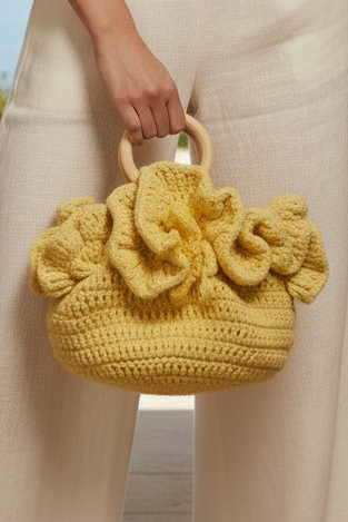 The Crochet Petal Handbag
