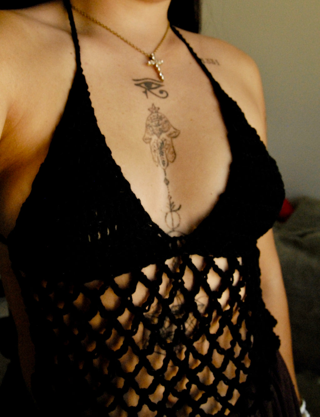 Marola Crochet Halter Top