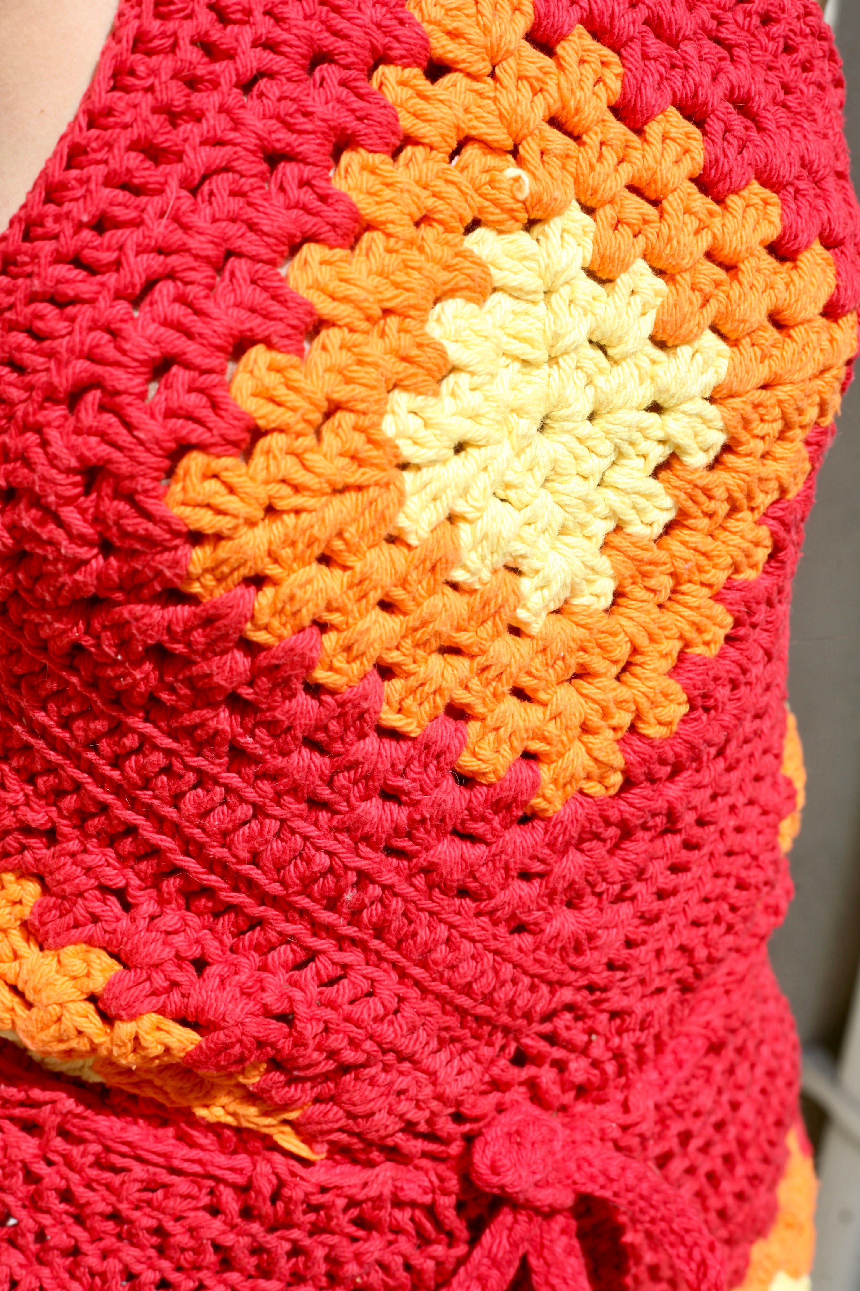 Crochet Holy Spirit Flame two piece Set