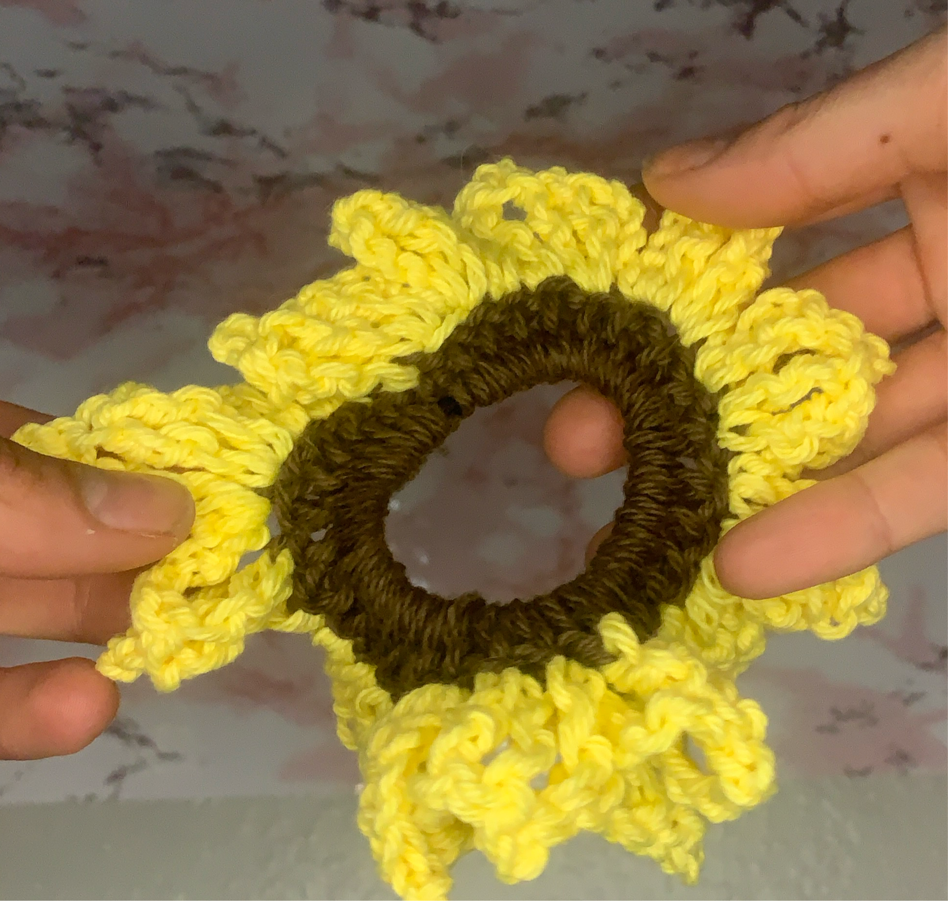 Sunflower Scrunchie