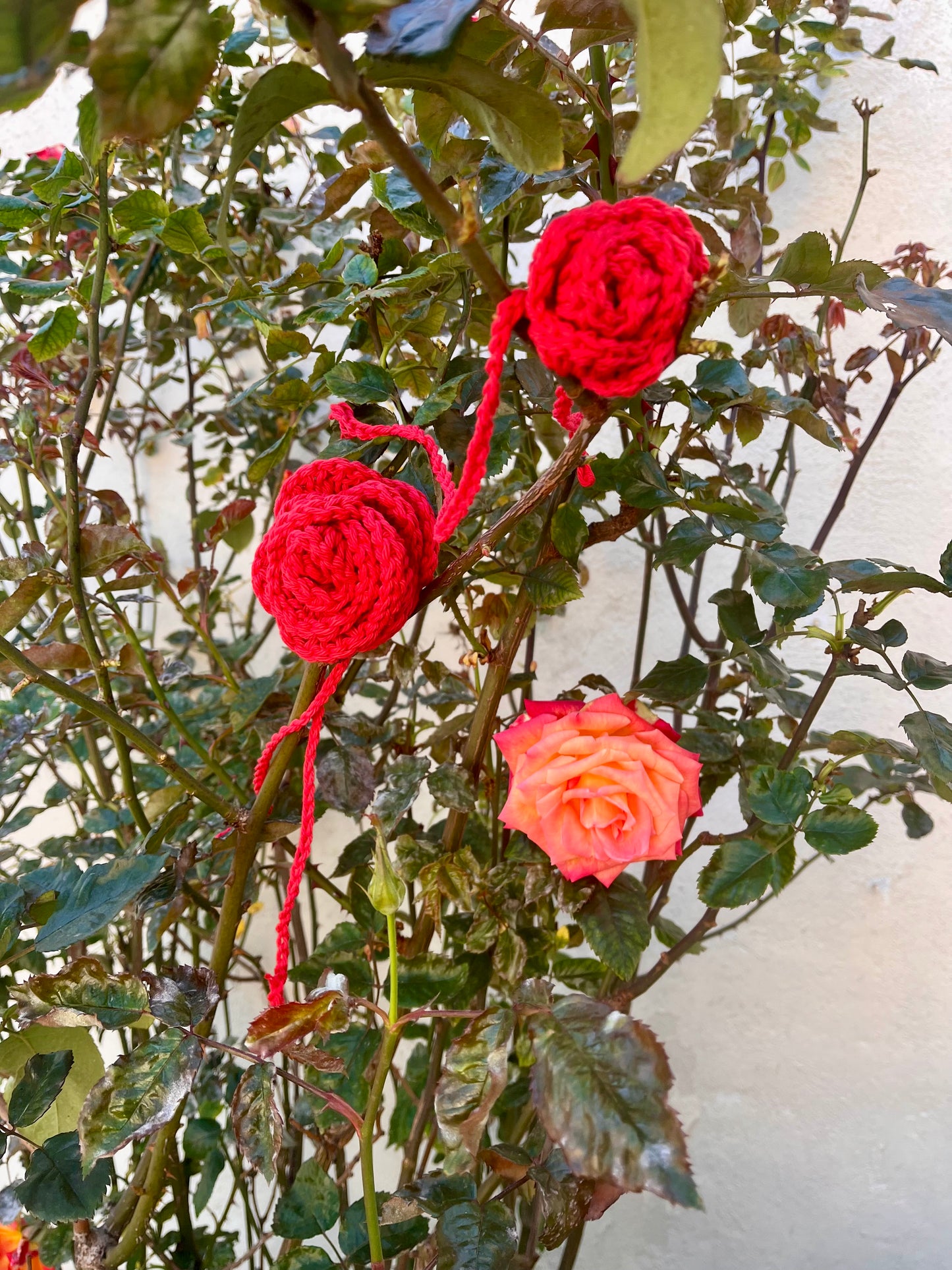 Crochet Rose Necklace