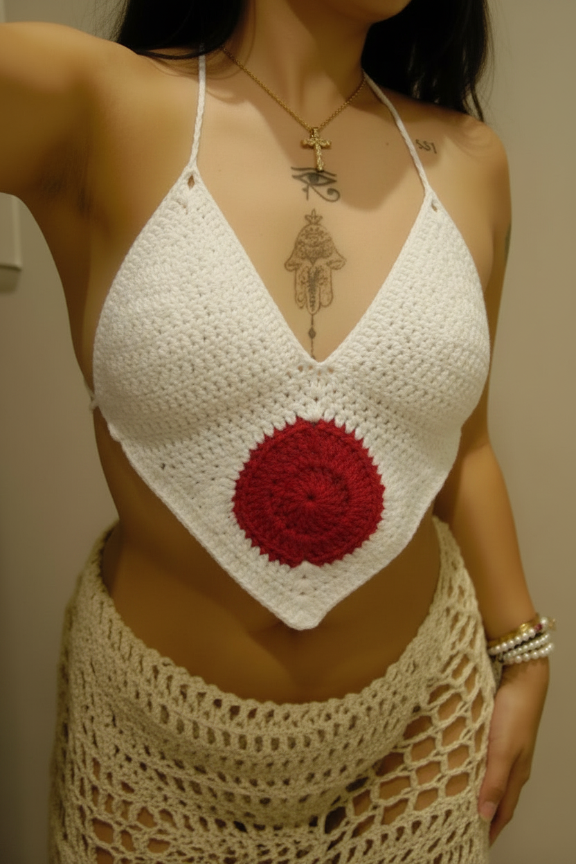 Japan Crochet Halter Top
