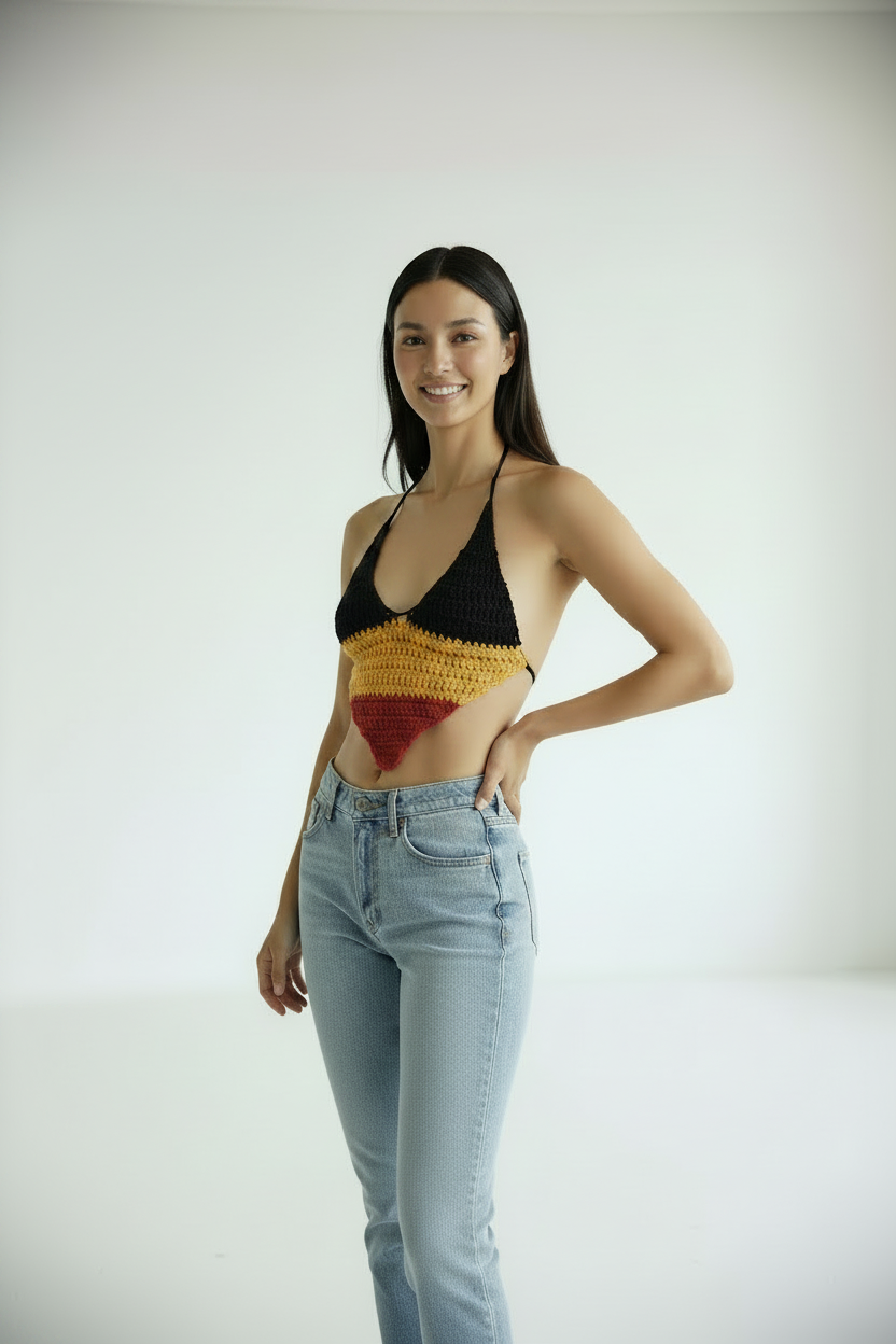 Belgium Crochet Halter Top