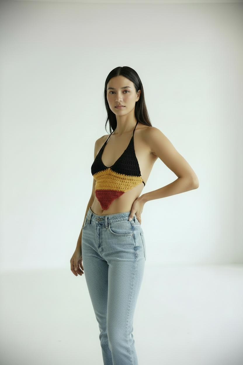 Belgium Crochet Halter Top