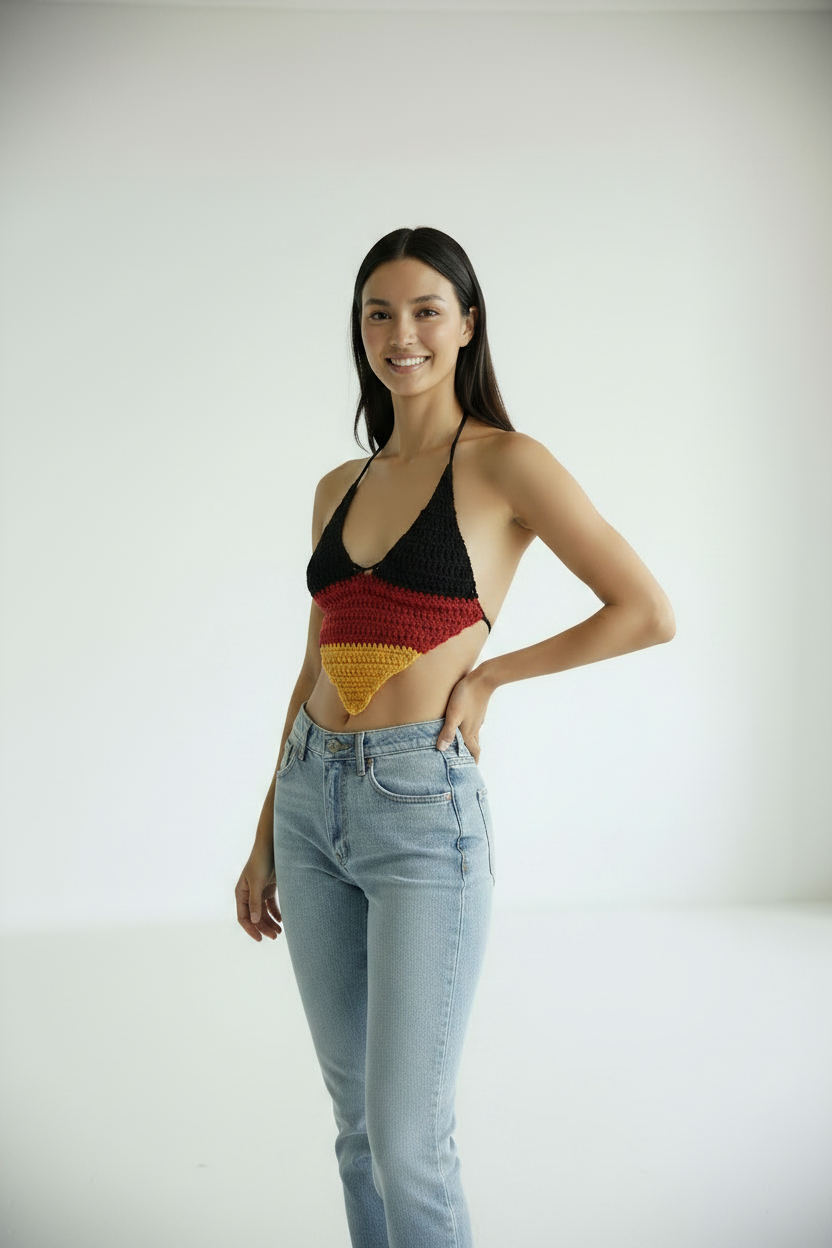 Germany Crochet Halter Top
