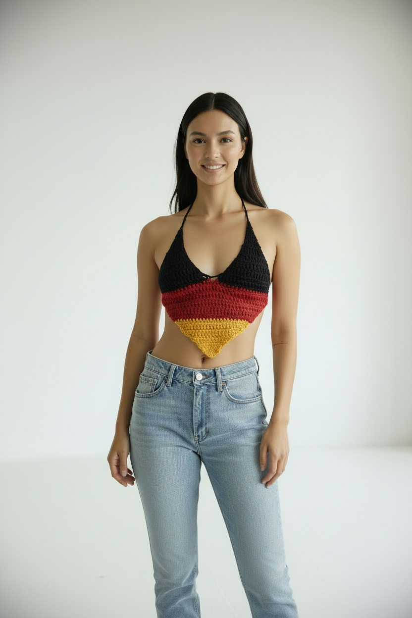 Germany Crochet Halter Top