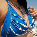 Oceana Golden Pearl Beaded Bralette