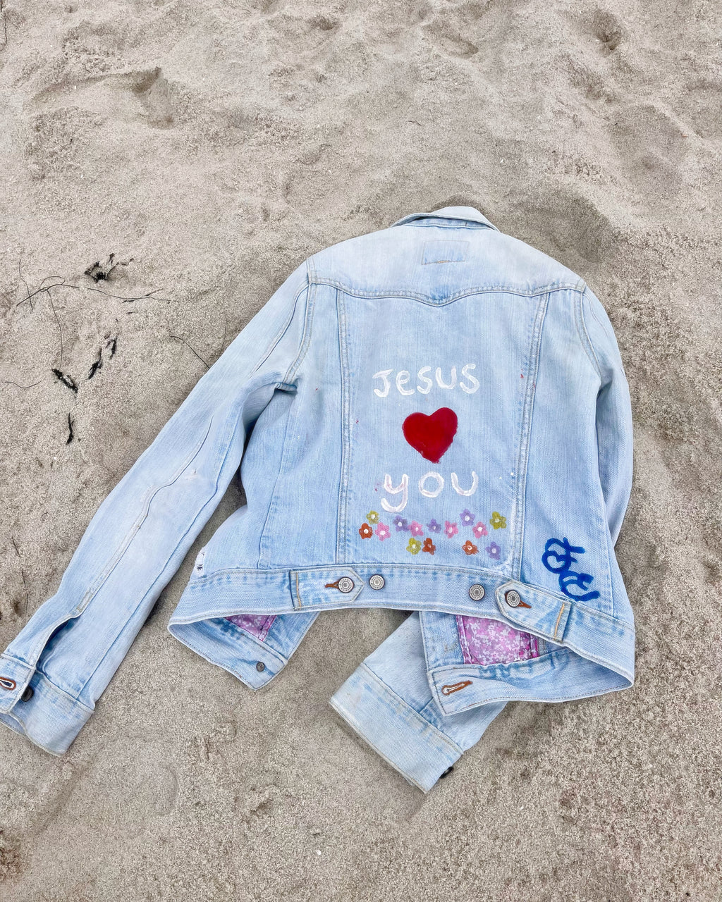 Jesus Loves you Denim Jacket