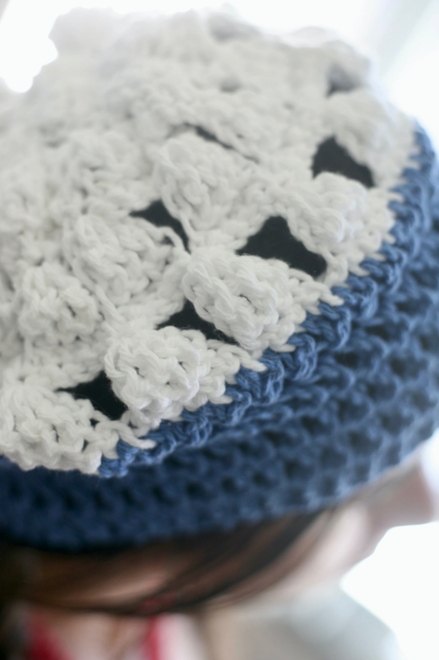 The Ocean Creation Crochet Beret Hat