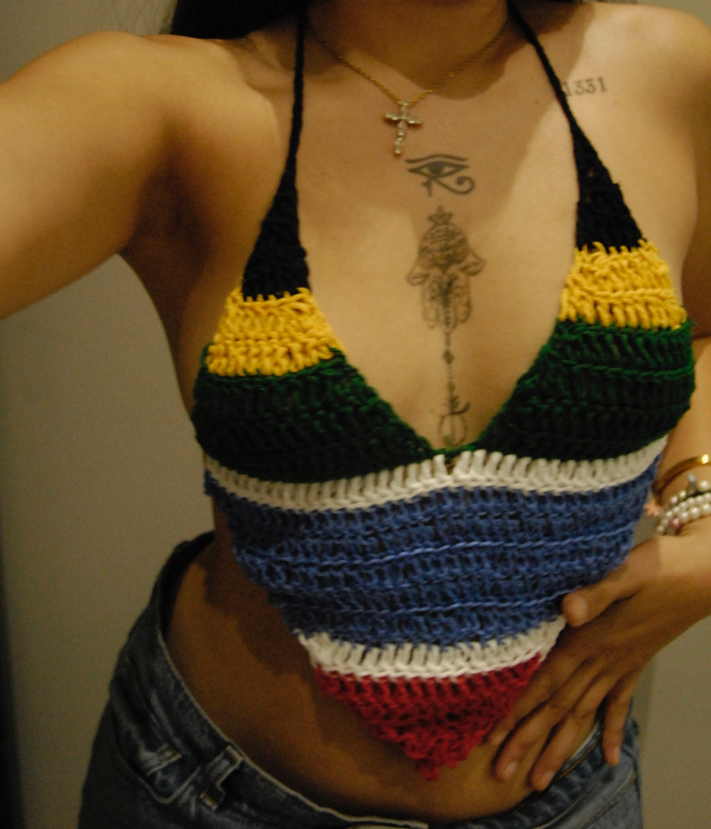 South Africa Crochet Halter Top
