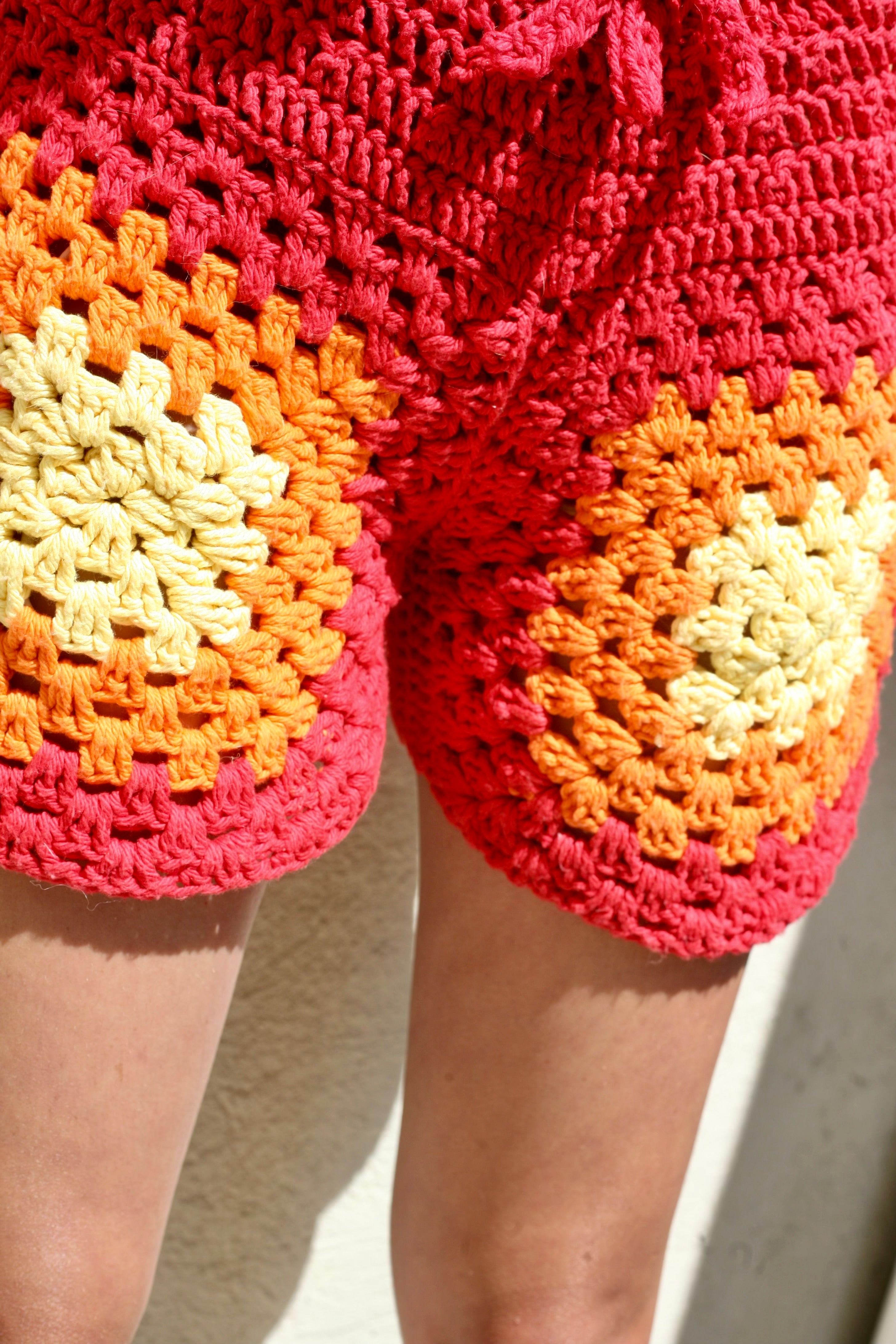 Crochet Holy Spirit Flame Shorts