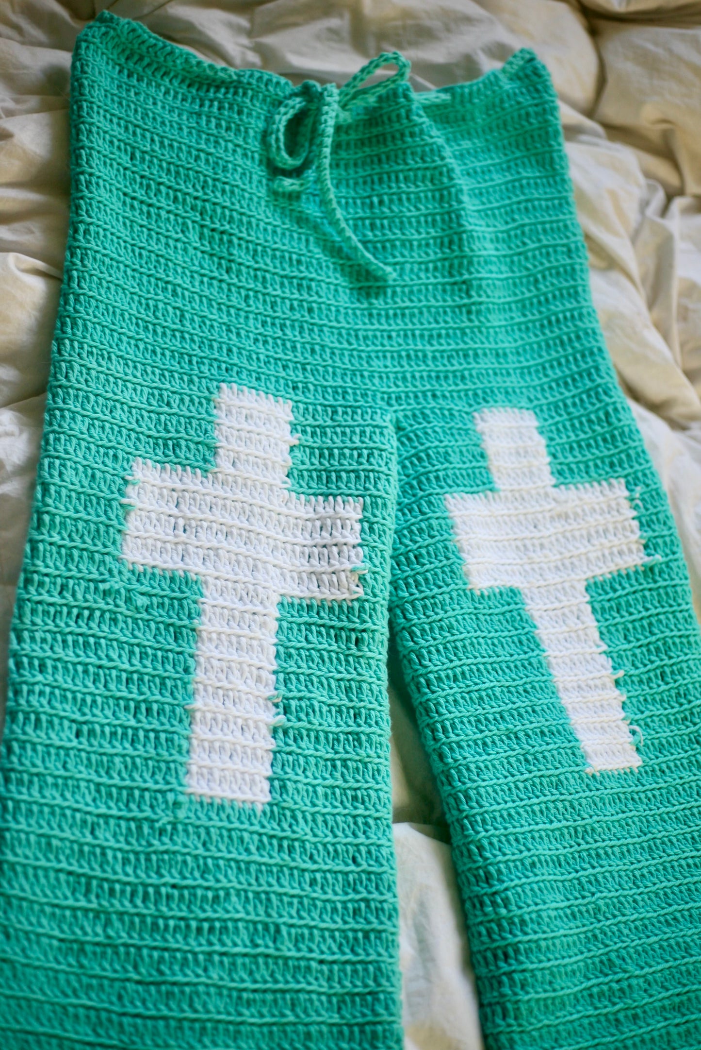 Matthew 16:24 Crochet Pants