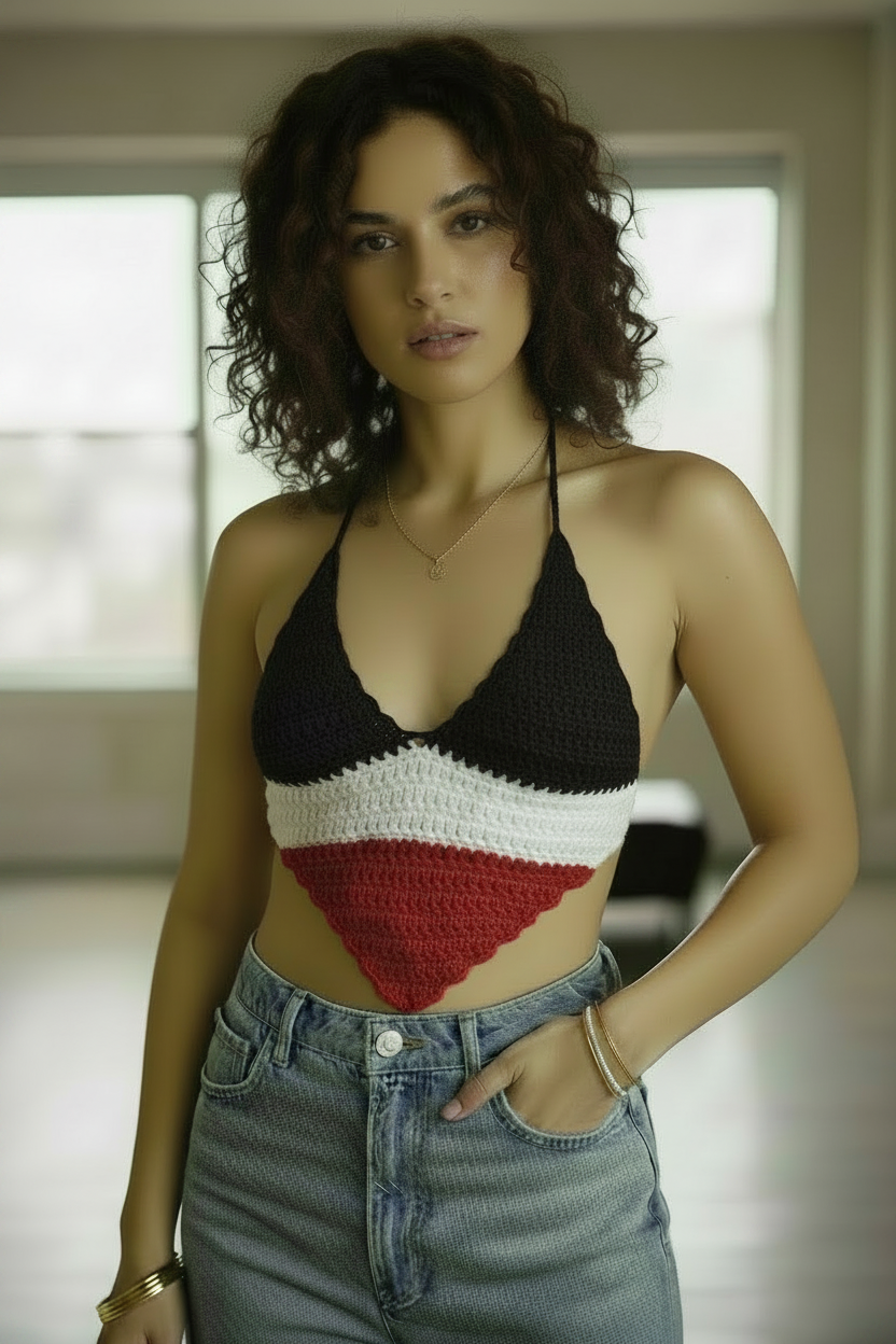 Iraq Crochet Halter Top