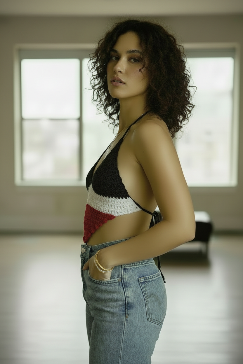 Iraq Crochet Halter Top