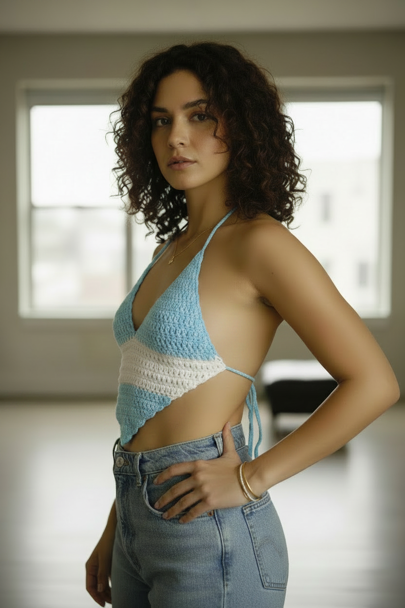 Argentina Crochet Halter Top