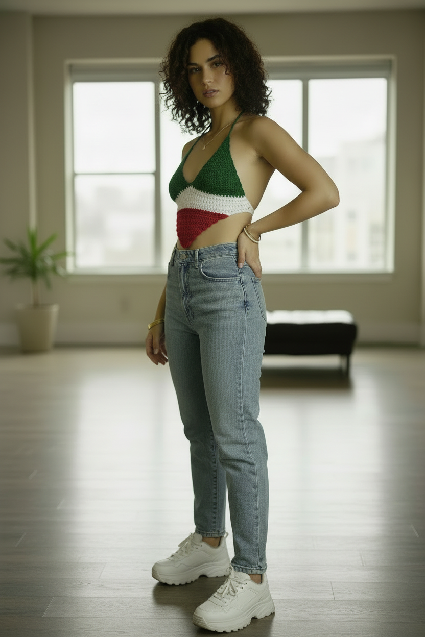 Iran Crochet Halter Top