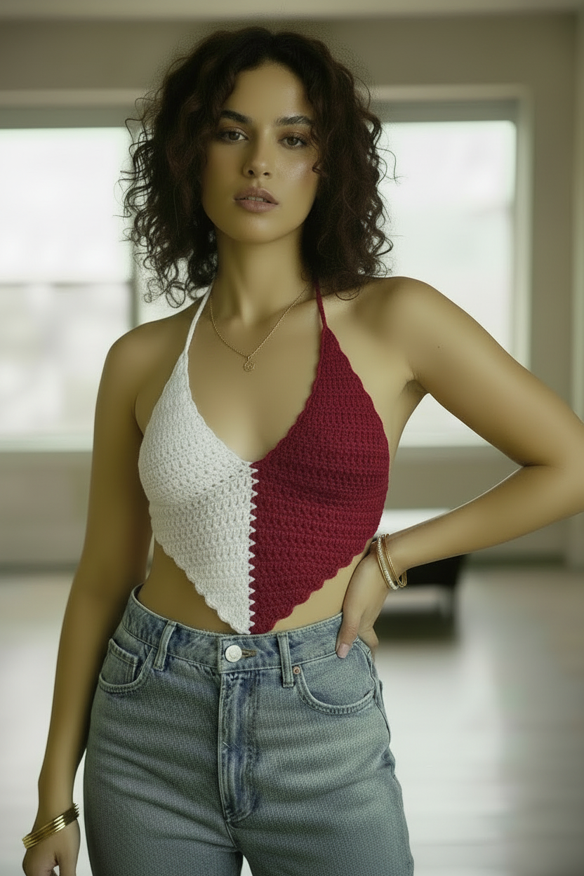 Qatar Crochet Halter Top