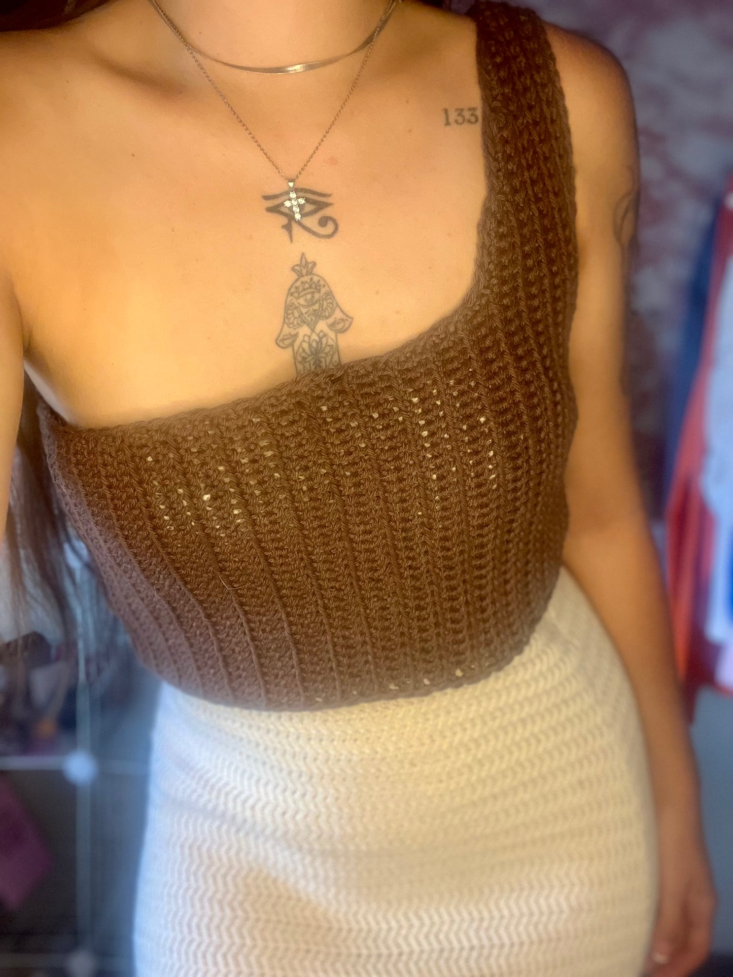 Fertile soil One-Shoulder Top- Woman’s