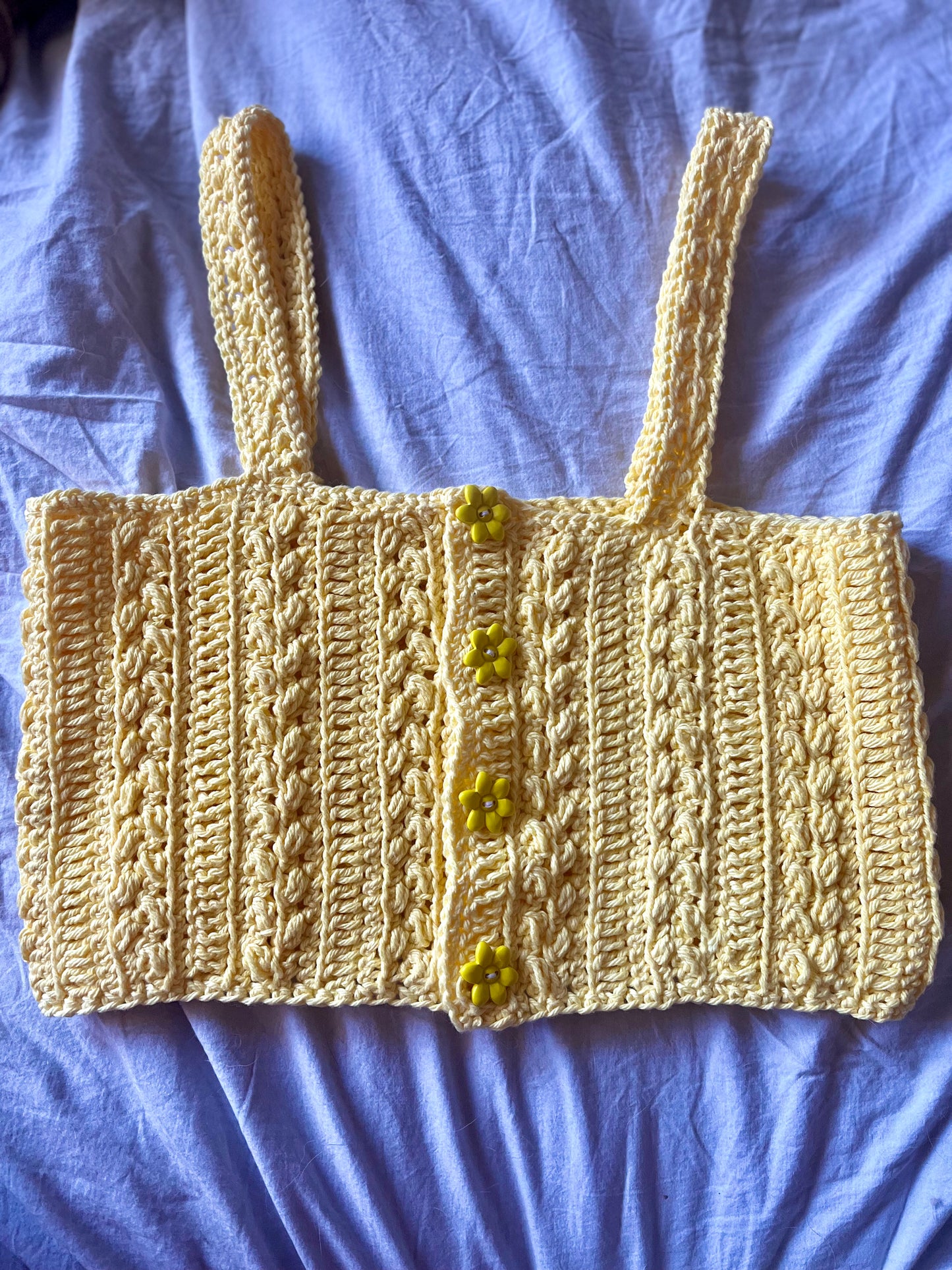 The Harvest Crochet Buttoned Top - Woman’s