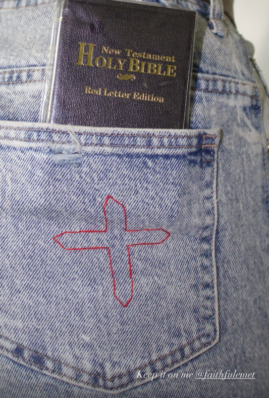 Red Cross Denim Jeans