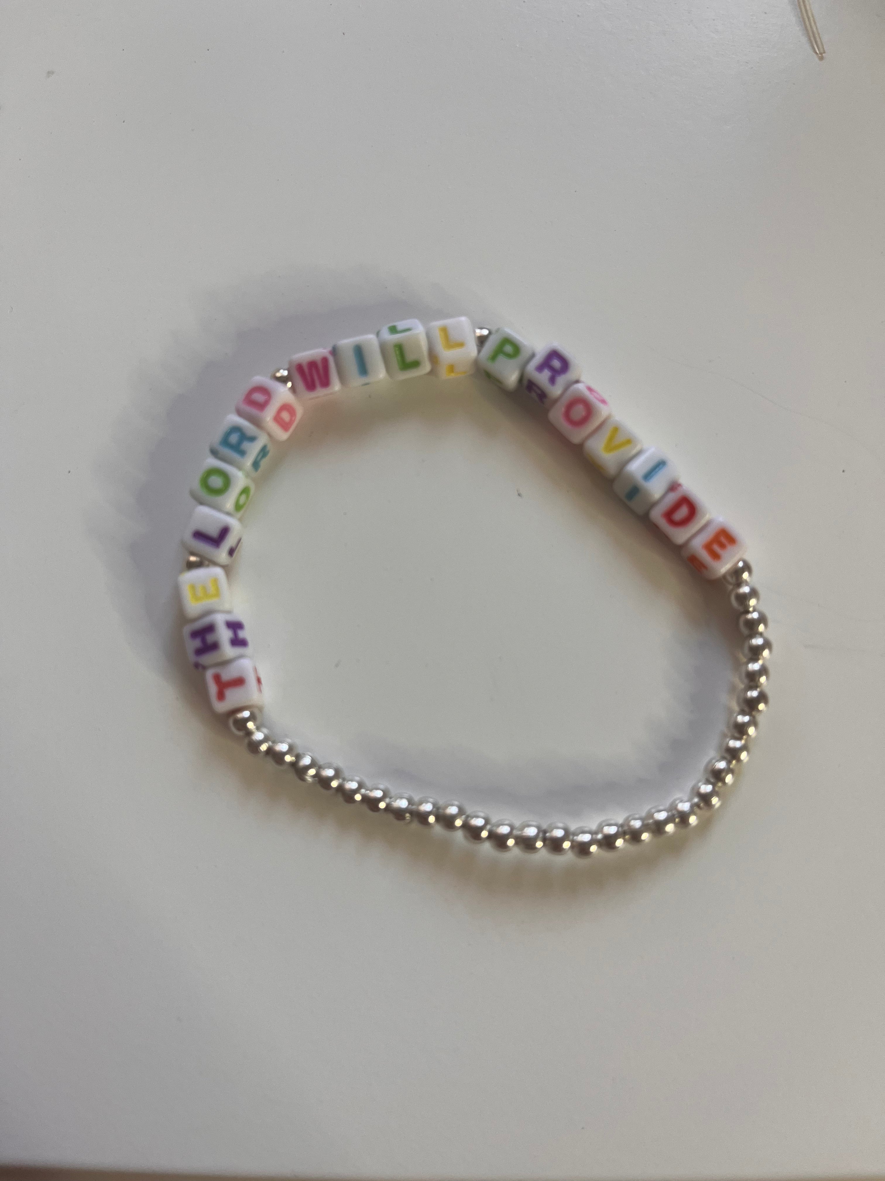 The Lord will Provide Beaded Bracelet