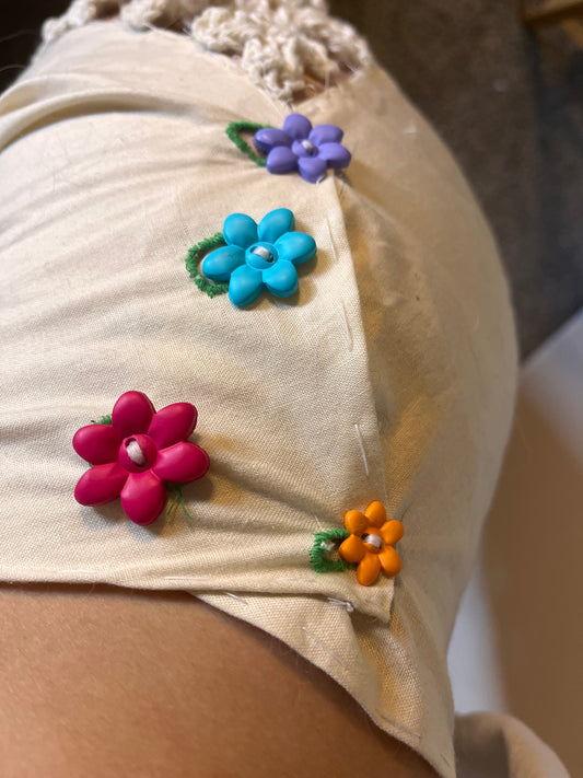 His Craftsmanship Crochet Panel Tailored Pants